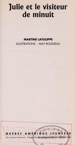 Julie et le visiteur de minuit