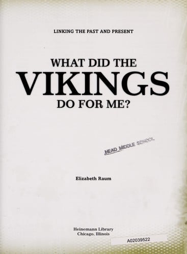 What did the Vikings do for me?