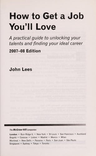 How to get a job you'll love