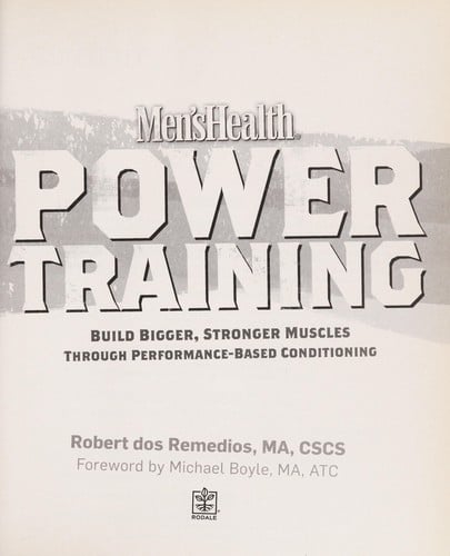 Men's health power training