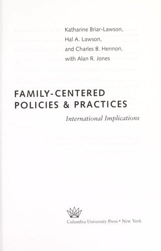 Family-centered policies and practices