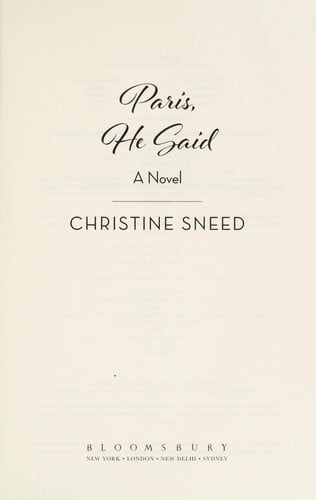 Paris, he said