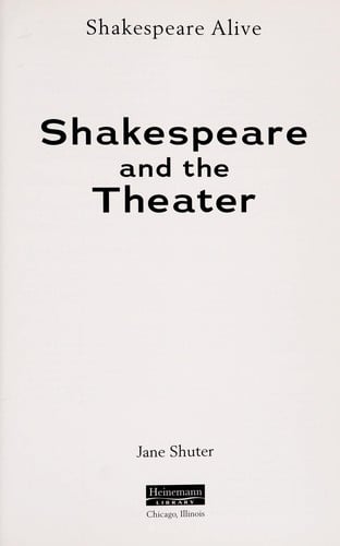 Shakespeare and the theater