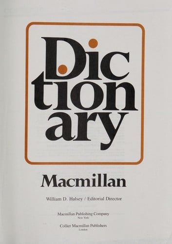 Dictionary Macmillan