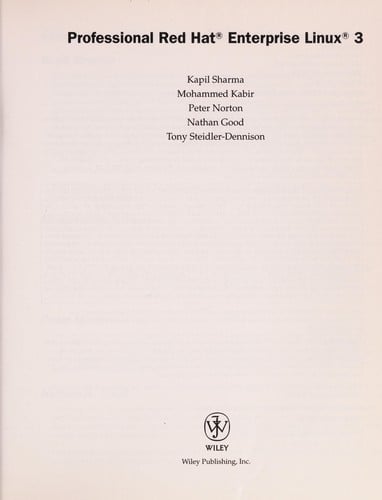 Professional Red Hat Enterprise Linux 3