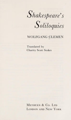 Shakespeare's soliloquies