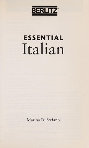 Berlitz essential Italian