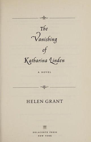 The vanishing of Katharina Linden