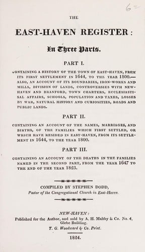 The East-Haven register