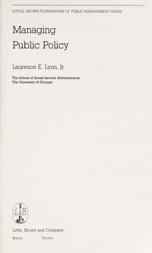 Managing public policy