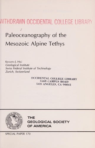 Paleoceanography of the Mesozoic Alpine Tethys