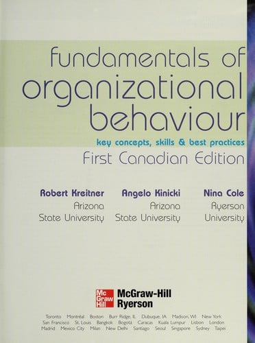 Fundamentals of organizational behaviour