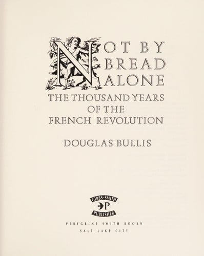Not by bread alone