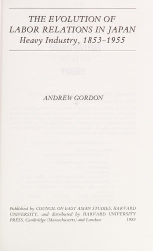 The evolution of labor relations in Japan