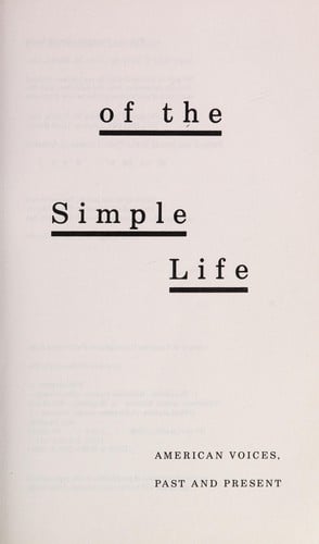 In search of the simple life