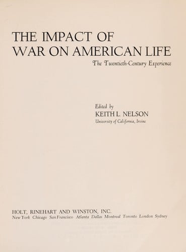 The impact of war on American life