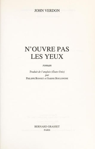 N'ouvre pas les yeux