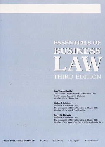 Essentials of business law