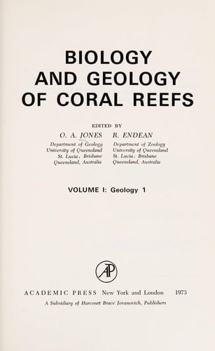 Biology and geology of coral reefs