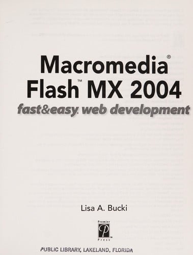 Macromedia flash MX 2004
