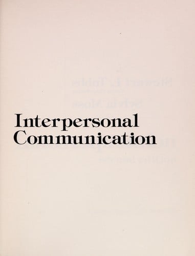 Interpersonal communication