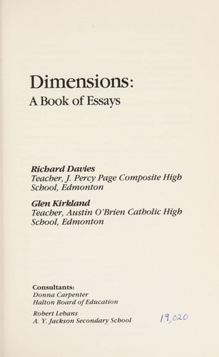 Dimensions