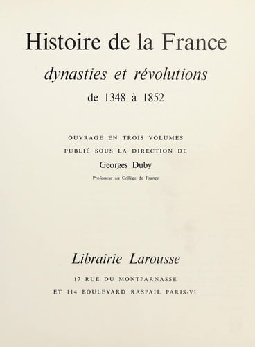 Histoire de la France