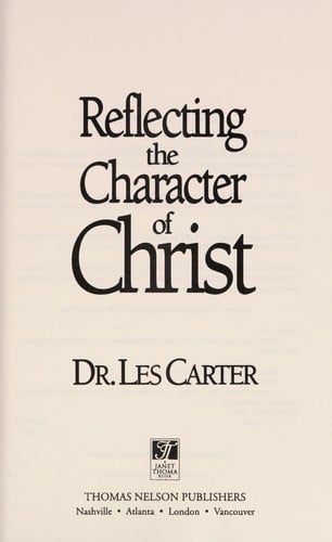 Reflecting the character of Christ