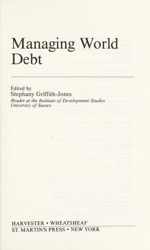 Managing world debt