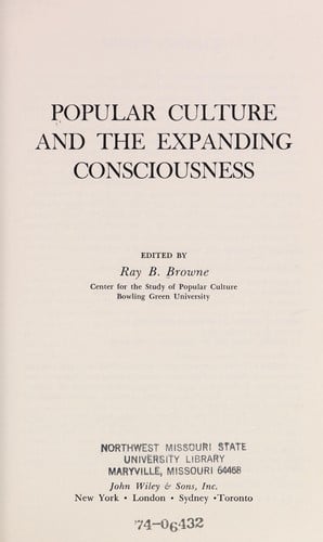 Popular culture and the expanding consciousness