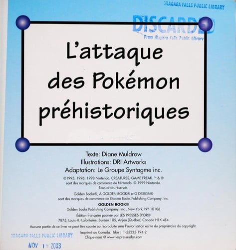L'attaque des Pokemon prehistoriques
