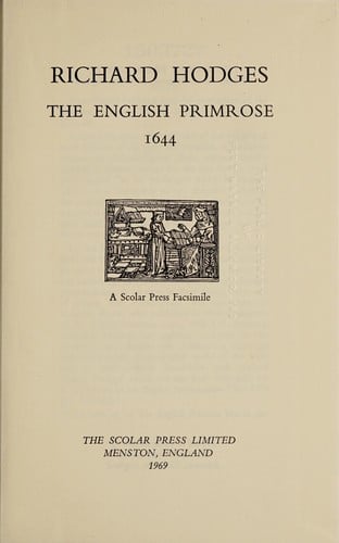 The English primrose, 1644