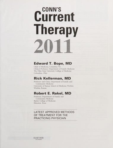Conn's current therapy 2011