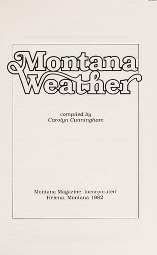 Montana weather