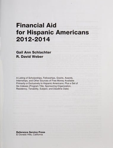 Financial aid for Hispanic Americans 2012-2014