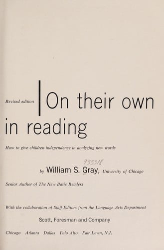 On their own in reading