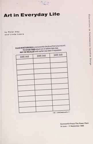 Art in everyday life