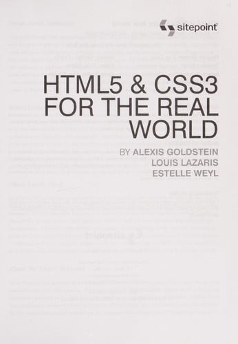 HTML5 and CSS3 for the Real World
