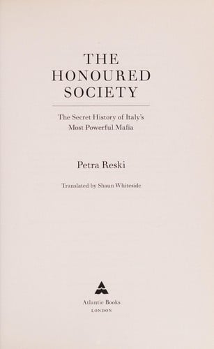 The honoured society