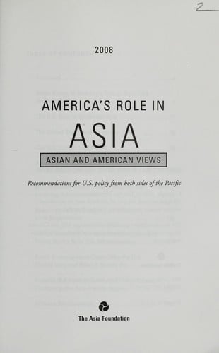 America's role in Asia