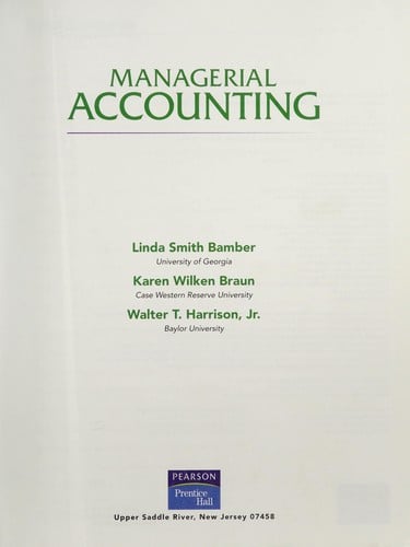 Managerial accounting