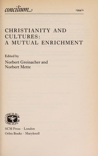 Christianity and cultures