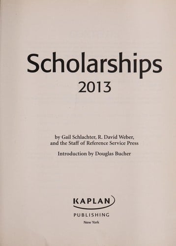 Scholarships 2013