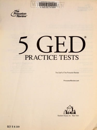 5 GED practice tests