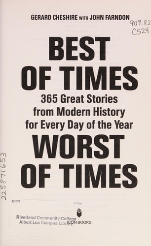 Best of times, worst of times