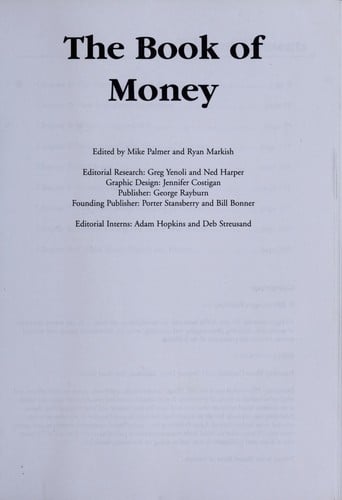 The book of money