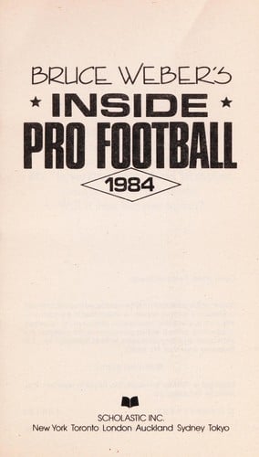 Bruce Weber's Inside pro football, 1984
