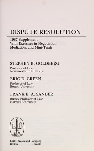 Dispute resolution