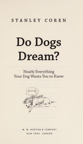 Do dogs dream?