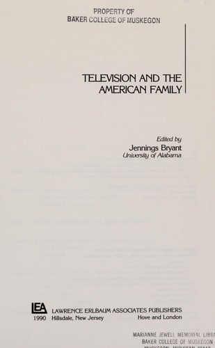 Television and the American family
